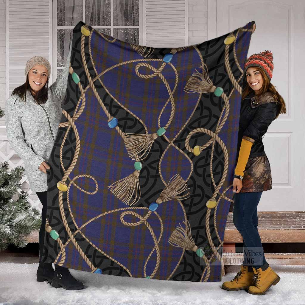 Elliot Scottish Tartan Twisted Ropes Stylized Blanket - Tartan Vibes Clothing