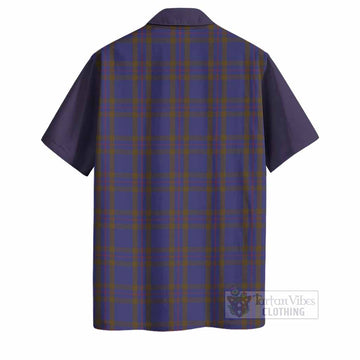 Elliot Tartan Accent Hawaiian Shirt with Family Crest
