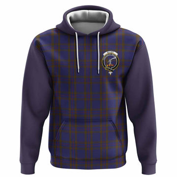 Elliot Tartan Accent Hoodie with Family Crest