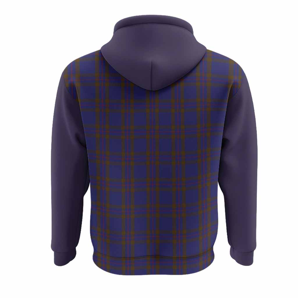 Elliot Tartan Accent Hoodie with Family Crest