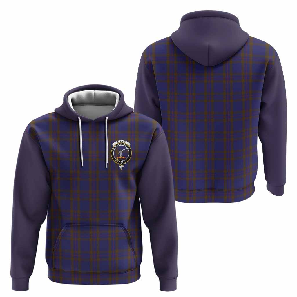 Elliot Tartan Accent Hoodie with Family Crest