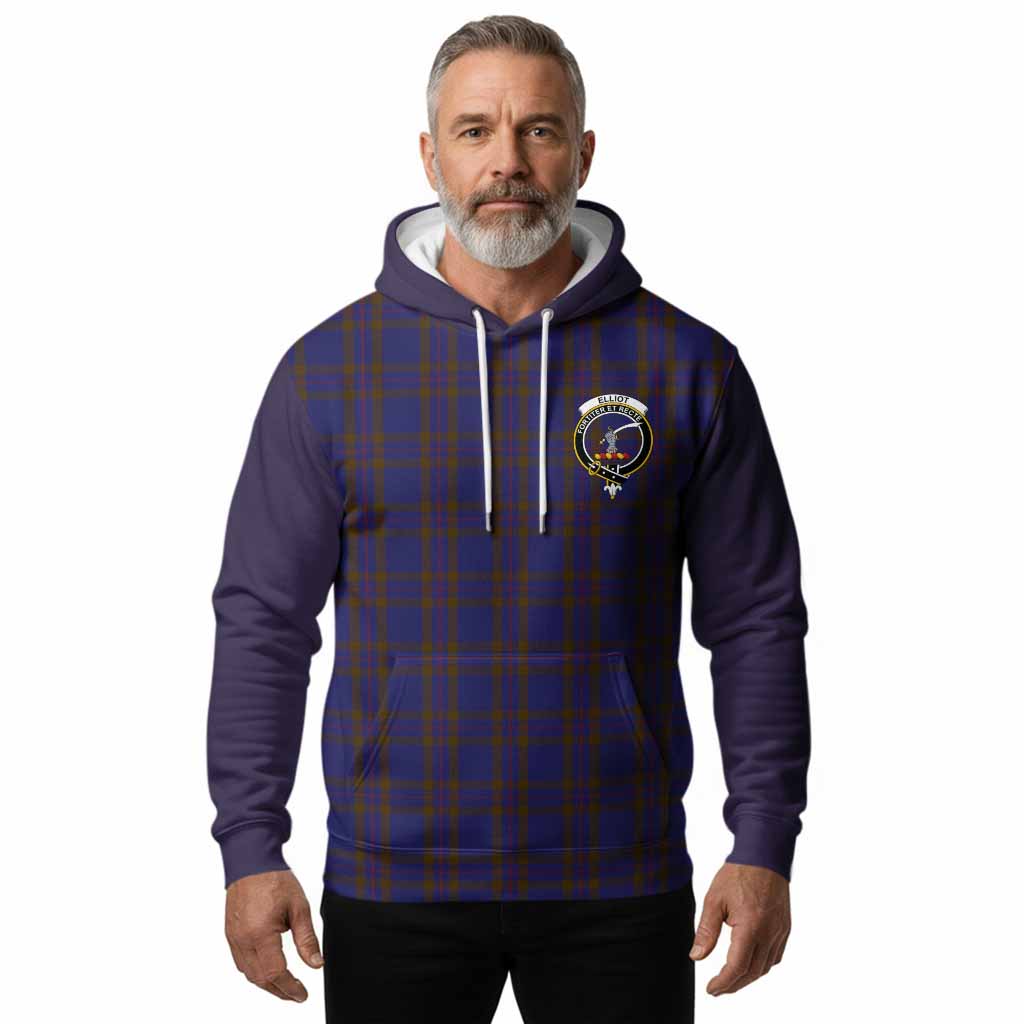 Elliot Tartan Accent Hoodie with Family Crest