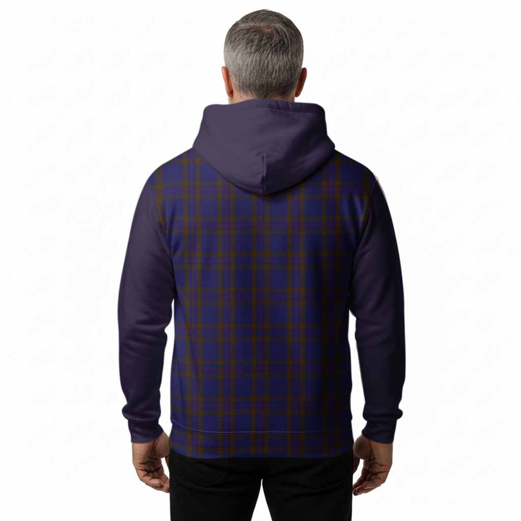 Elliot Tartan Accent Hoodie with Family Crest