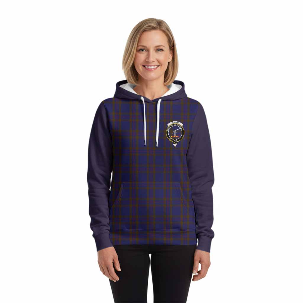 Elliot Tartan Accent Hoodie with Family Crest