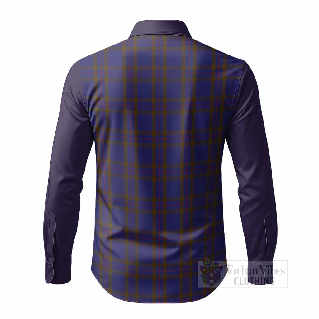 Elliot Tartan Accent Long Sleeve Button Shirts with Family Crest