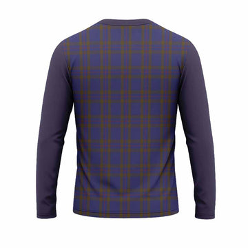 Elliot Tartan Accent Long Sleeve T-Shirt with Family Crest