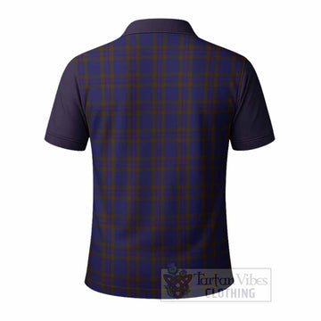 Elliot Tartan Accent Polo Shirt with Family Crest