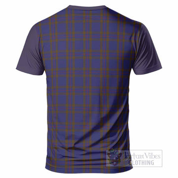 Elliot Tartan Accent T-Shirt with Family Crest
