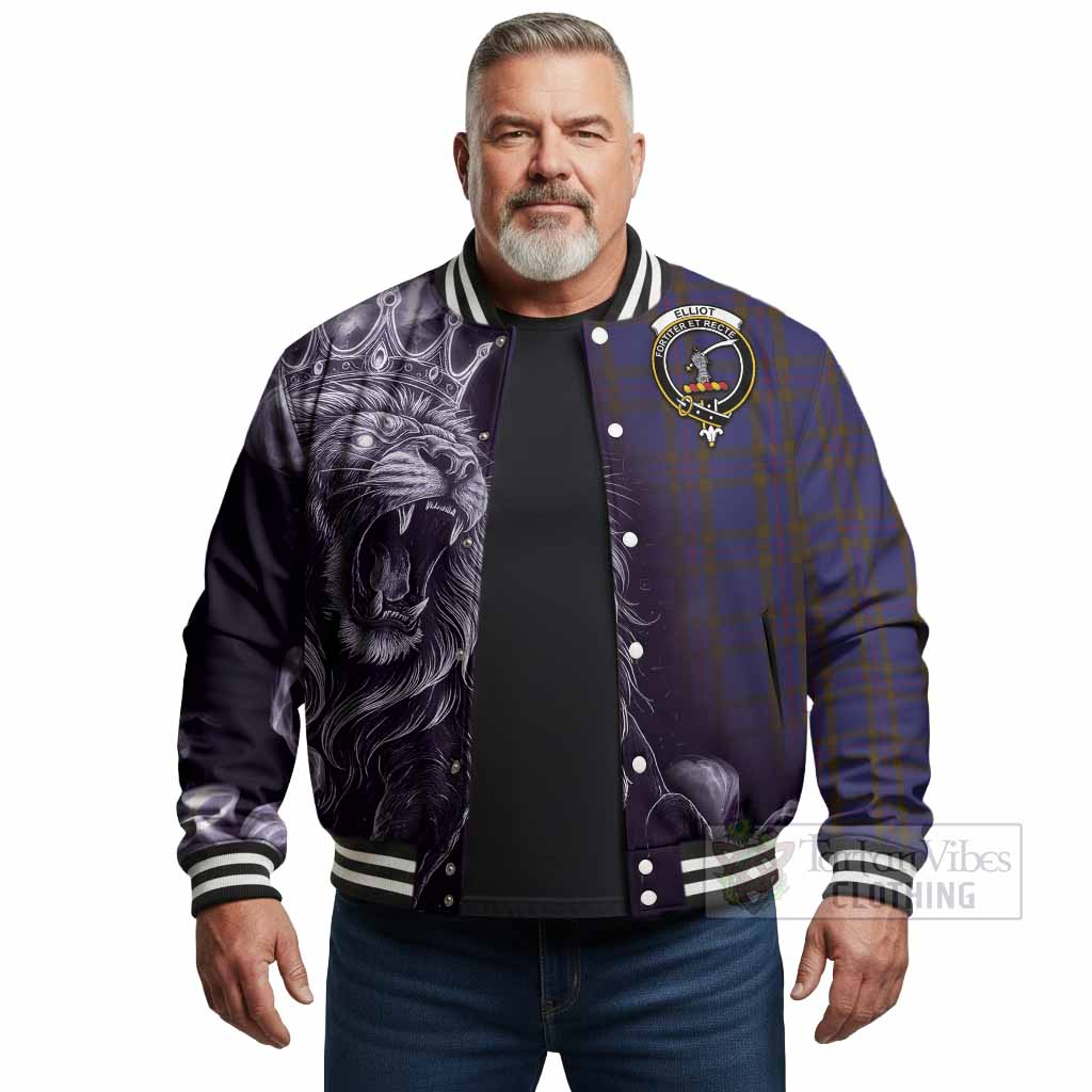 Elliot Tartan Baseball Jacket Roaring Lion Heritage