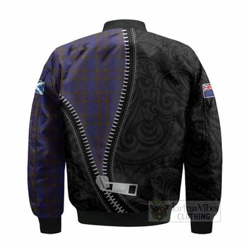 Elliot Tartan Bomber Jacket New Zealand Pattern Unique Zipper Stylized