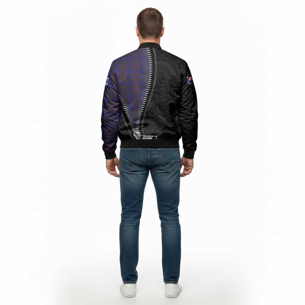 Elliot Tartan Bomber Jacket New Zealand Pattern Unique Zipper Stylized