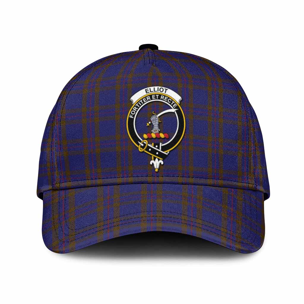 Elliot Tartan Classic Cap with Family Crest