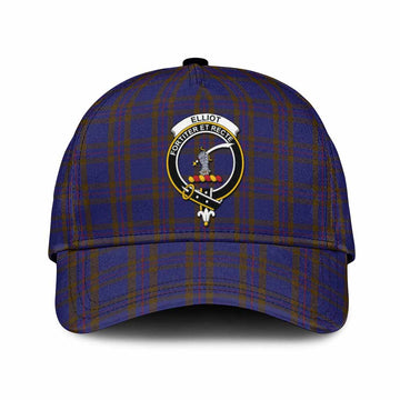 Elliot Tartan Classic Cap with Family Crest