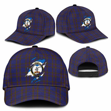 Elliot Tartan Classic Cap with Family Crest In Me Style