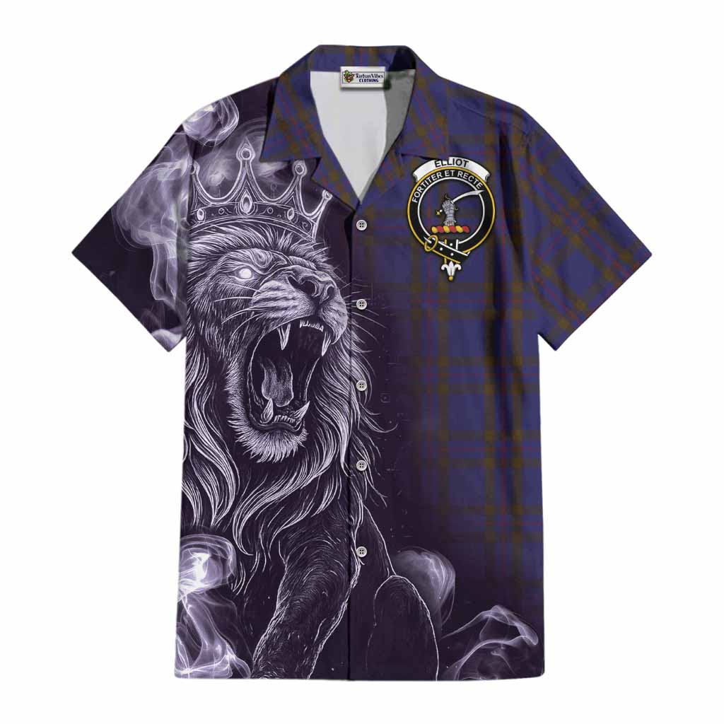 Elliot Tartan Cotton Hawaiian Shirt Roaring Lion Heritage