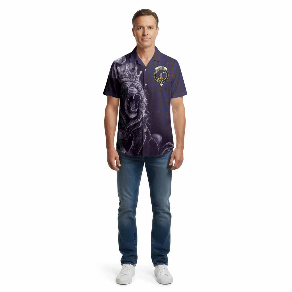 Elliot Tartan Cotton Hawaiian Shirt Roaring Lion Heritage