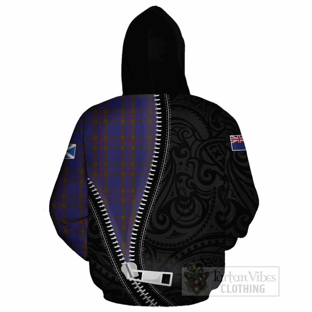 Elliot Tartan Cotton Hoodie New Zealand Pattern Unique Zipper Stylized