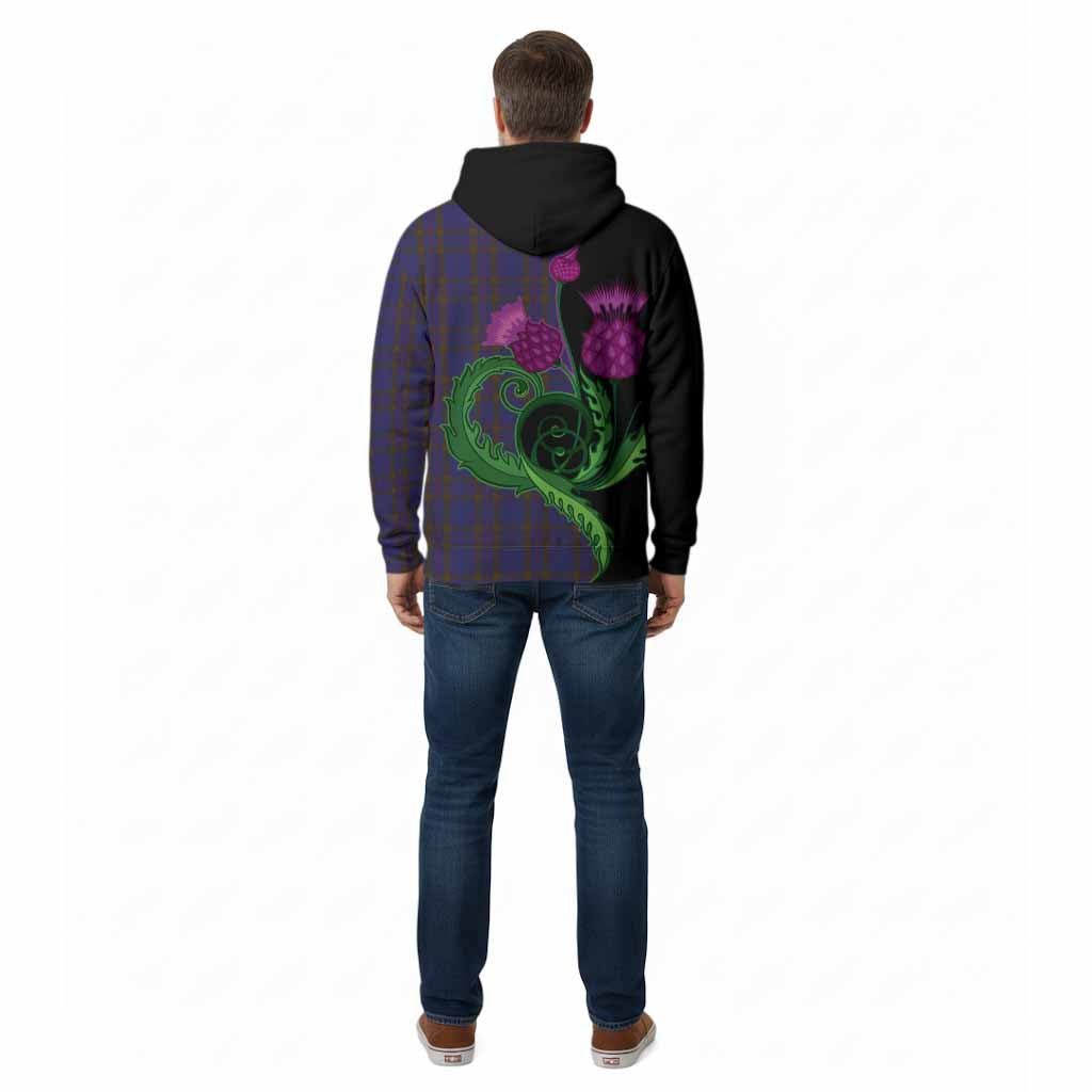 Elliot Tartan Cotton Hoodie Traditional Scottish Thistle