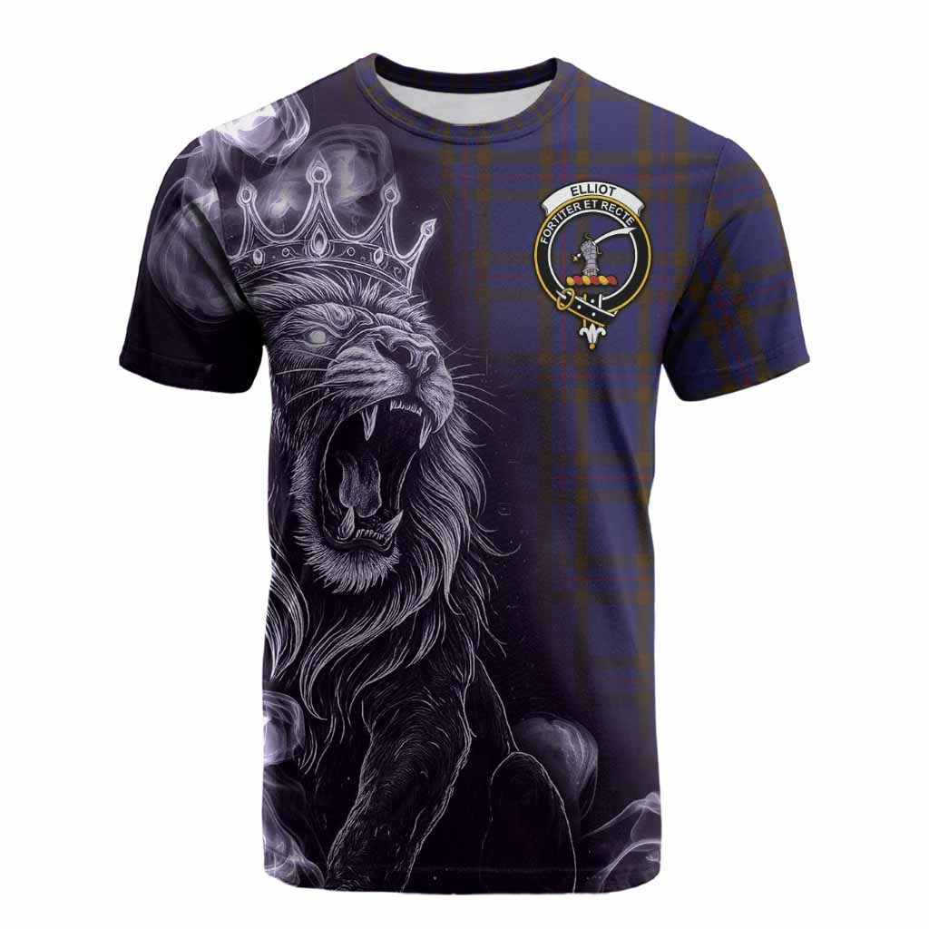 Elliot Tartan Cotton T-shirt Roaring Lion Heritage