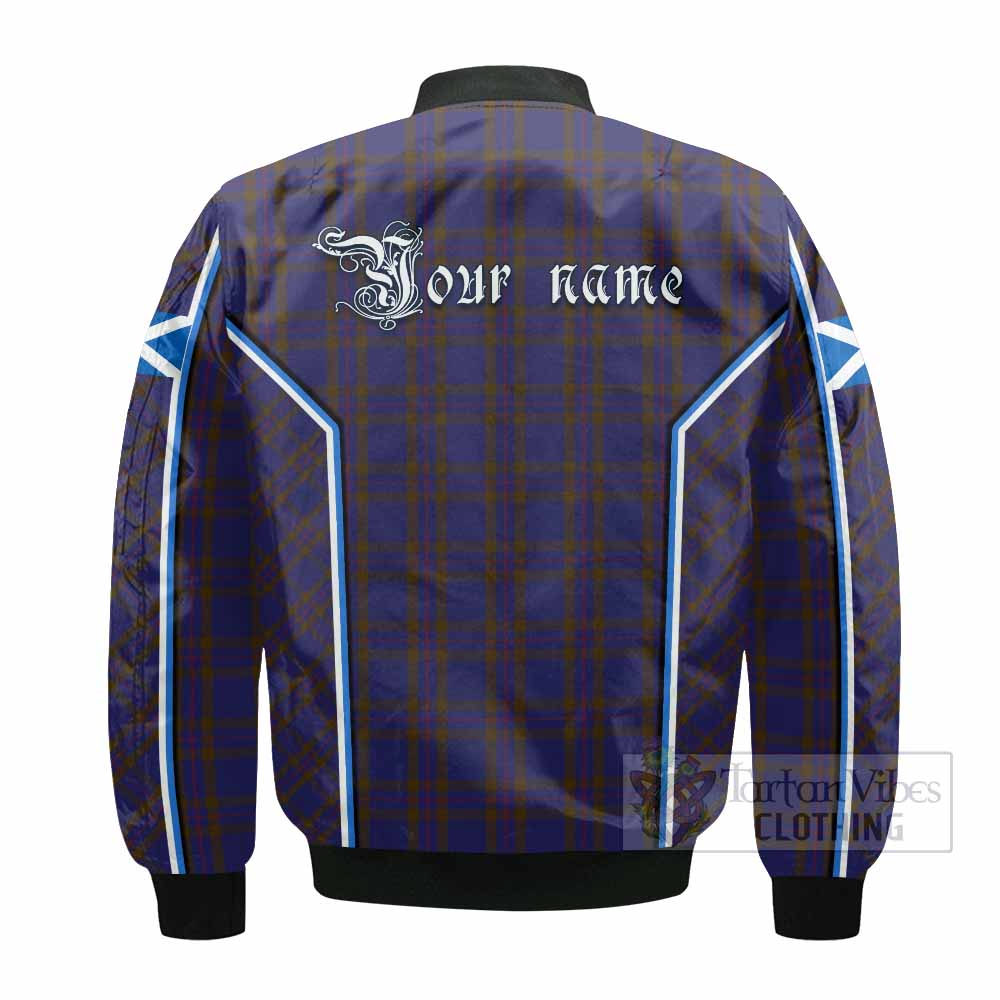 Elliot Tartan Crest Bomber Jacket Scotland Coat of Arm Flag Style - Tartan Vibes Clothing