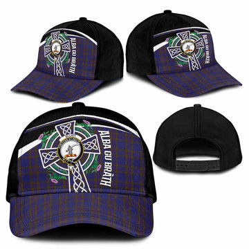 Elliot Tartan Crest Classic Cap Scottish Thistle Celtic Cross Alba Gu Brath