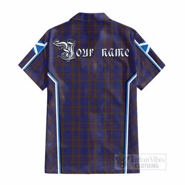 Elliot Tartan Crest Cotton Hawaiian Shirt Scotland Coat of Arm Flag Style - Tartan Vibes Clothing