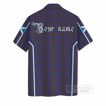 Elliot Tartan Crest Hawaiian Shirt Scotland Coat of Arm Flag Style - Tartan Vibes Clothing