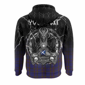 Elliot Tartan Crest Hoodie Celtic Odin's Raven Legacy