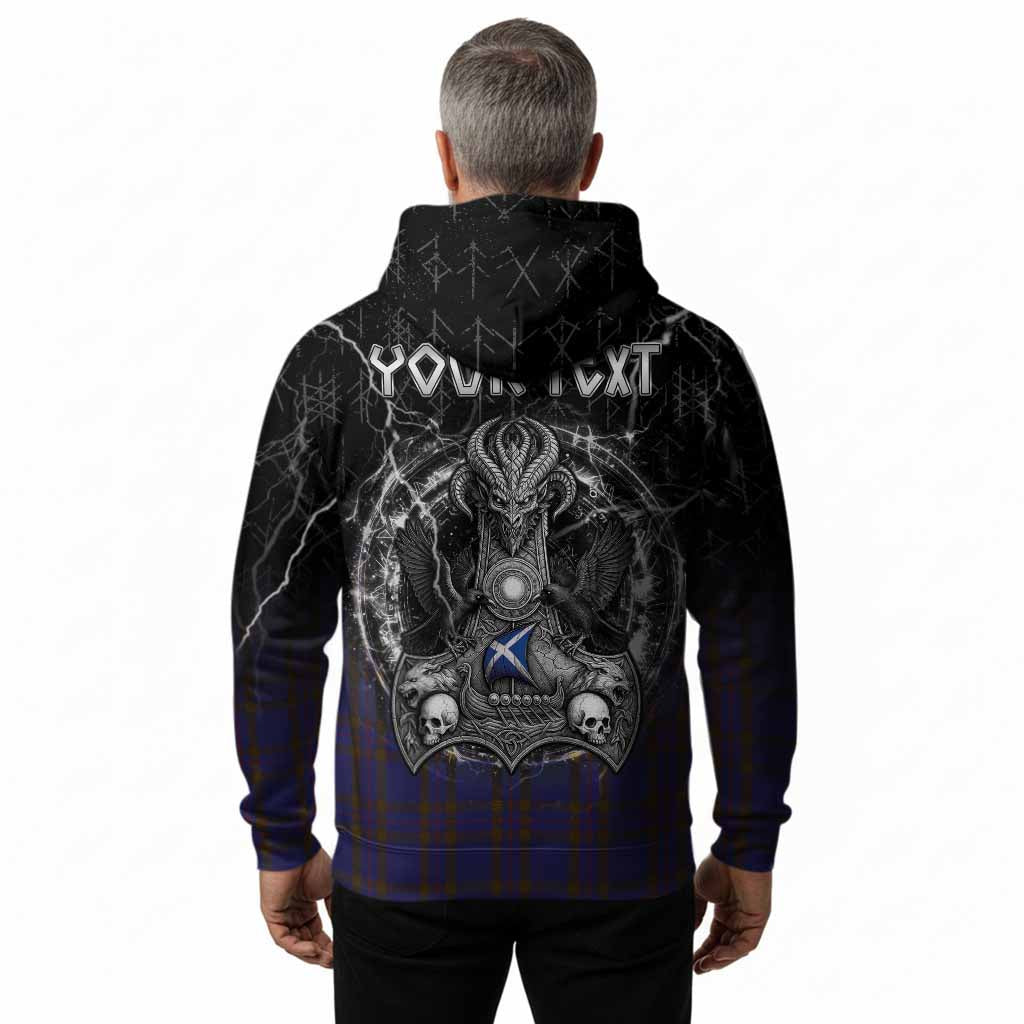 Elliot Tartan Crest Hoodie Celtic Odin's Raven Legacy