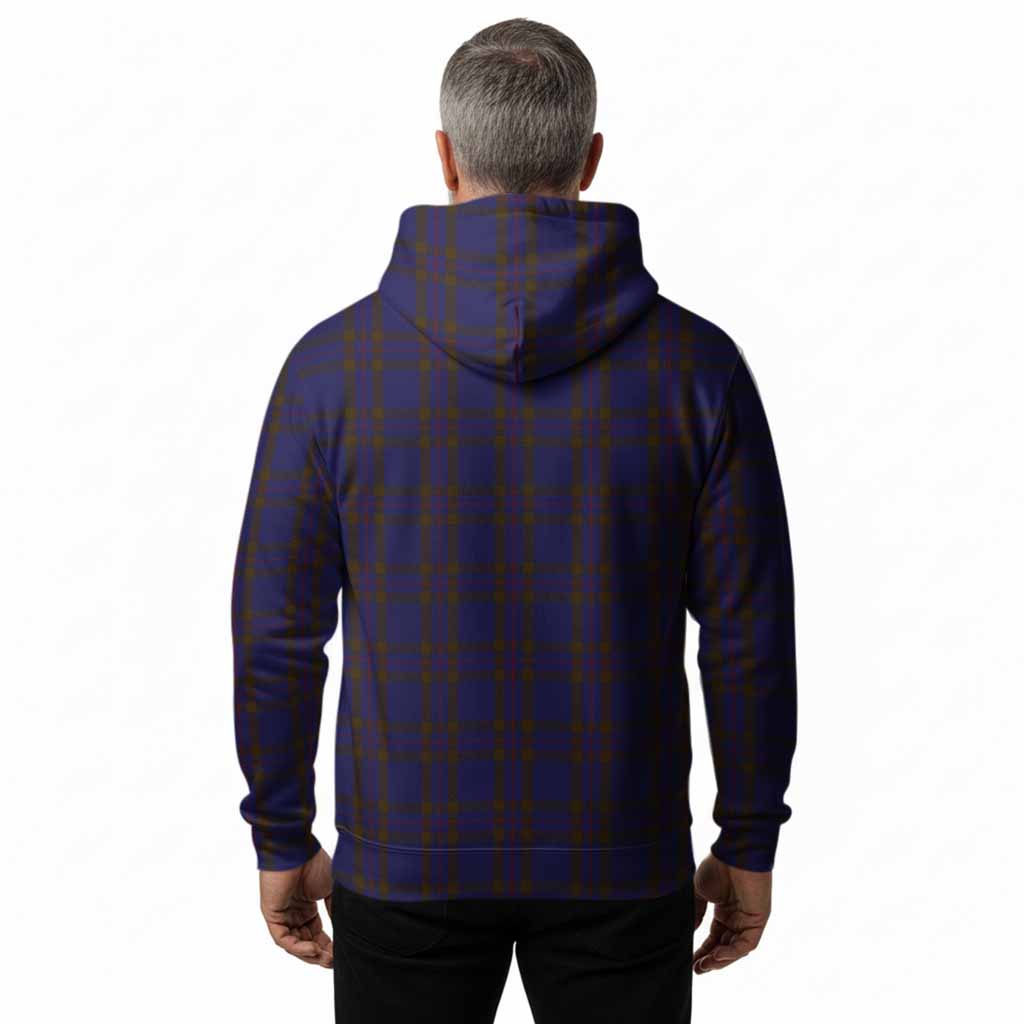 Elliot Tartan Crest Hoodie Ferocious Lion Style