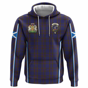 Elliot Tartan Crest Hoodie Scotland Coat of Arm Flag Style - Tartan Vibes Clothing