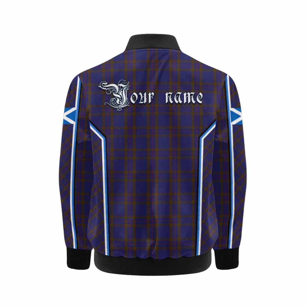 Elliot Tartan Crest Kid Bomber Jacket Scotland Coat of Arm Flag Style - Tartan Vibes Clothing