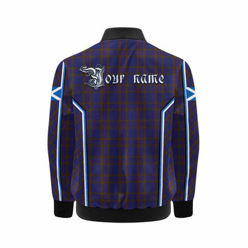 Elliot Tartan Crest Kid Bomber Jacket Scotland Coat of Arm Flag Style - Tartan Vibes Clothing