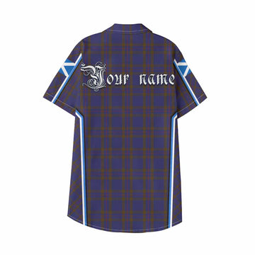 Elliot Tartan Crest Kid Hawaiian Shirt Scotland Coat of Arm Flag Style - Tartan Vibes Clothing