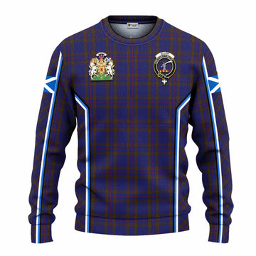 Elliot Tartan Crest Knitted Sweater Scotland Coat of Arm Flag Style - Tartan Vibes Clothing
