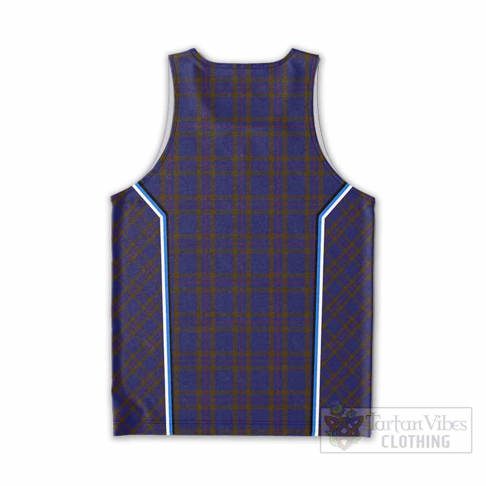 Elliot Tartan Crest Men Tank Top Scotland Coat of Arm Flag Style - Tartan Vibes Clothing