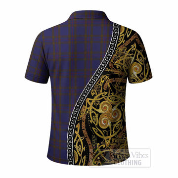 Elliot Tartan Crest Polo Shirt Celtic Knot and Triple Trickle Spiral Symbols