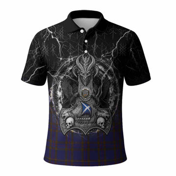 Elliot Tartan Crest Polo Shirt Celtic Odin's Raven Legacy
