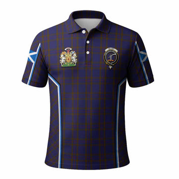 Elliot Tartan Crest Polo Shirt Scotland Coat of Arm Flag Style - Tartan Vibes Clothing