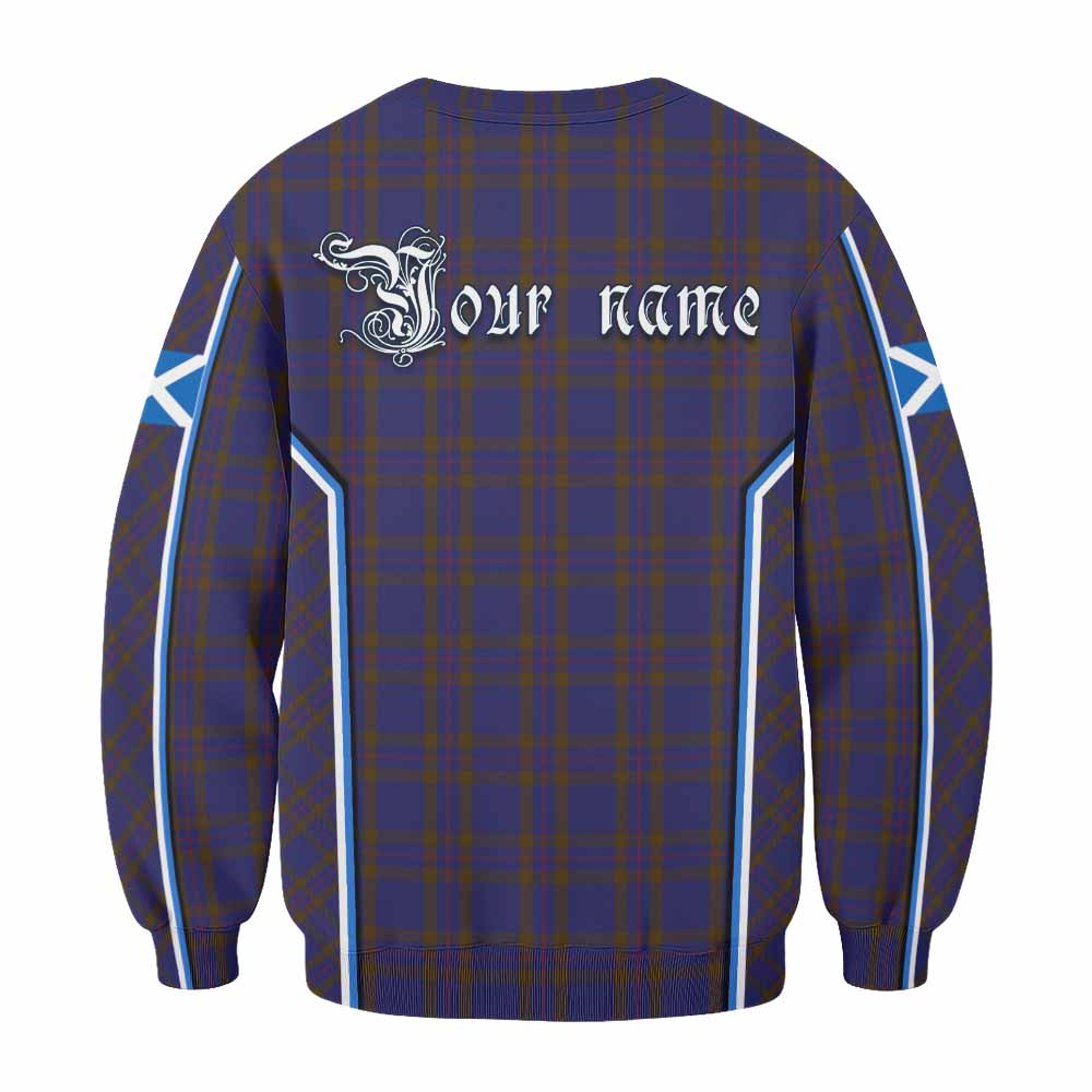 Elliot Tartan Crest Sweatshirt Scotland Coat of Arm Flag Style - Tartan Vibes Clothing