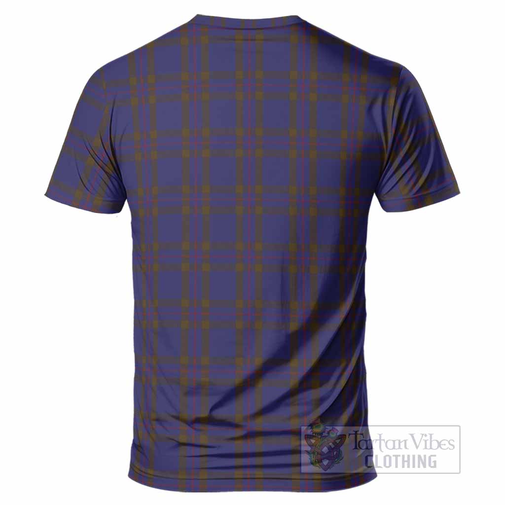 Elliot Tartan Crest T-Shirt Ferocious Lion Style
