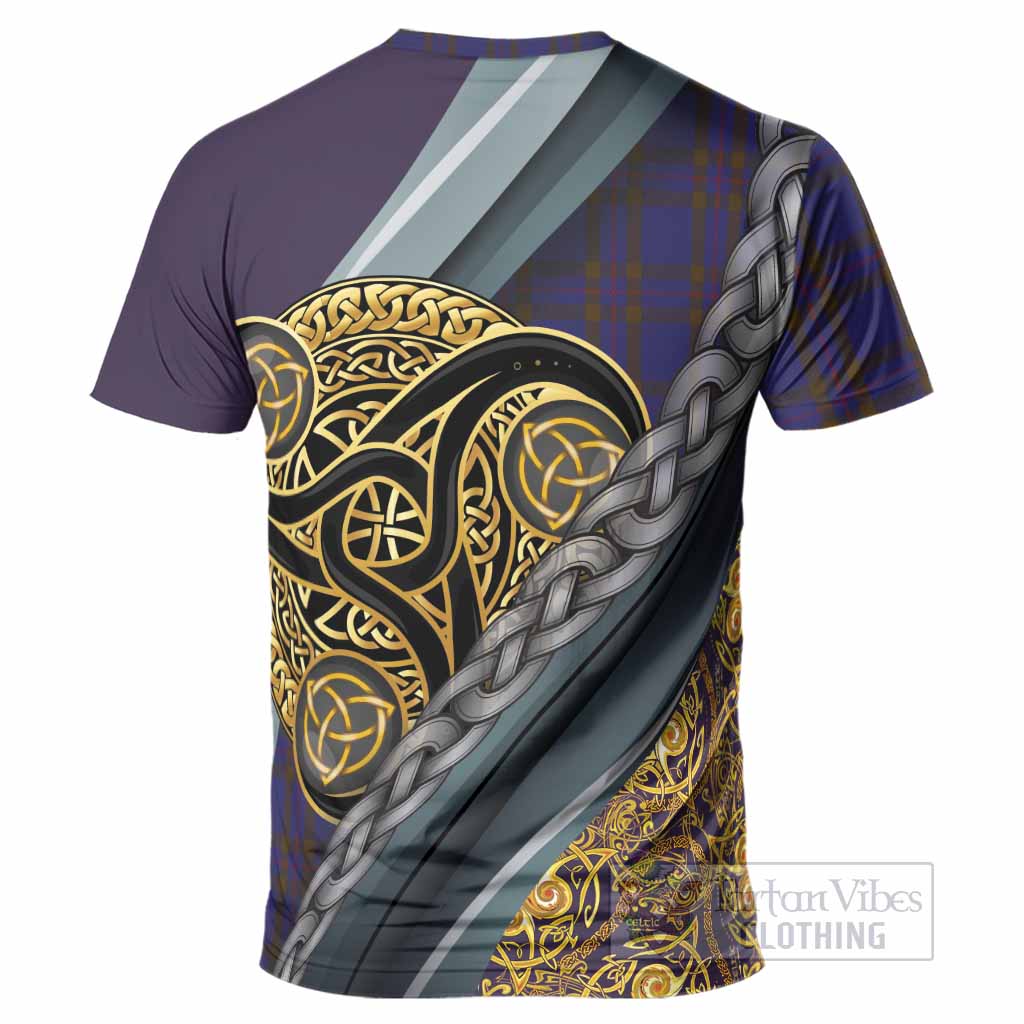 Elliot Tartan Crest T-Shirt Scottish Triskele Celtic