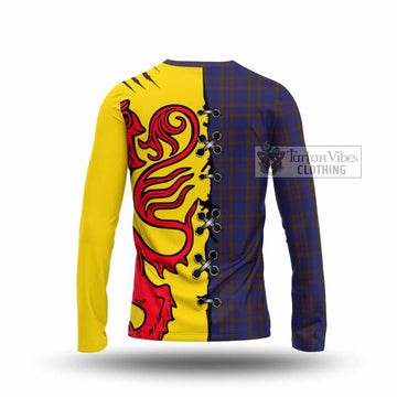 Elliot Tartan Family Crest Long Sleeve T-Shirt Lion Rampant Honor