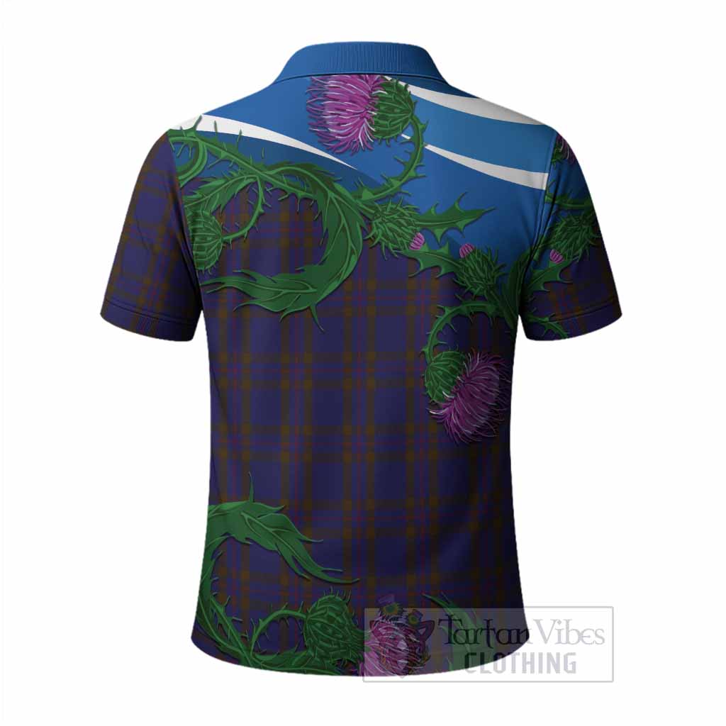 Elliot Tartan Family Crest Polo Shirt Thistle in Minimalism