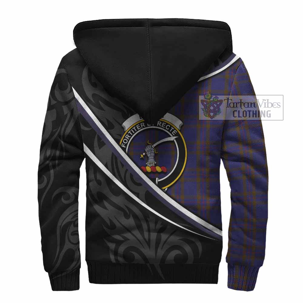 Elliot Tartan Family Crest Sherpa Hoodie Celtic Scottish Thistle Floral - Tartan Vibes Clothing