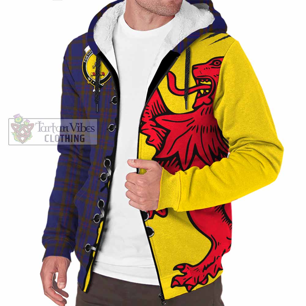 Elliot Tartan Family Crest Sherpa Hoodie Lion Rampant Honor - Tartan Vibes Clothing