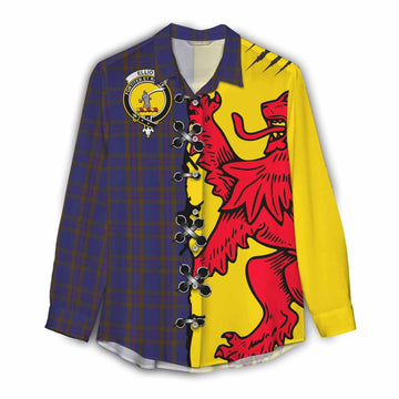 Elliot Tartan Family Crest Women Casual Shirt Lion Rampant Honor - Tartan Vibes Clothing
