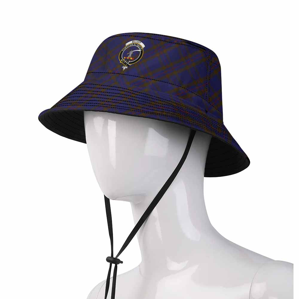 Elliot Tartan Fishing Hat with Family Crest