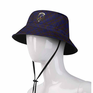 Elliot Tartan Fishing Hat with Family Crest