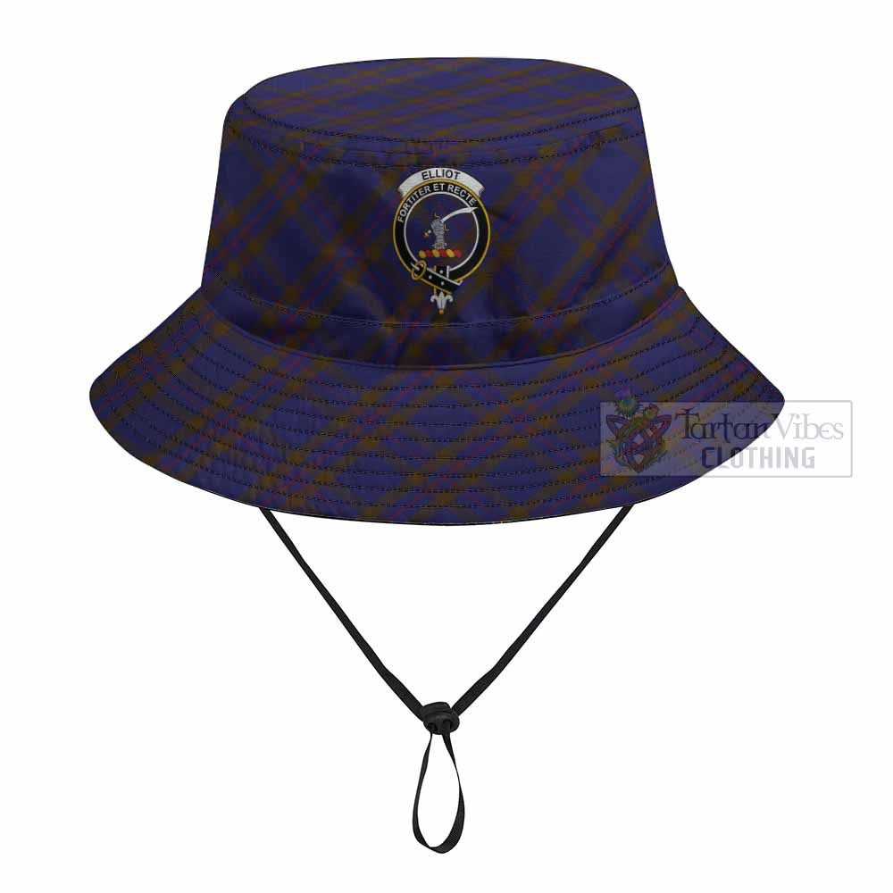Elliot Tartan Fishing Hat with Family Crest